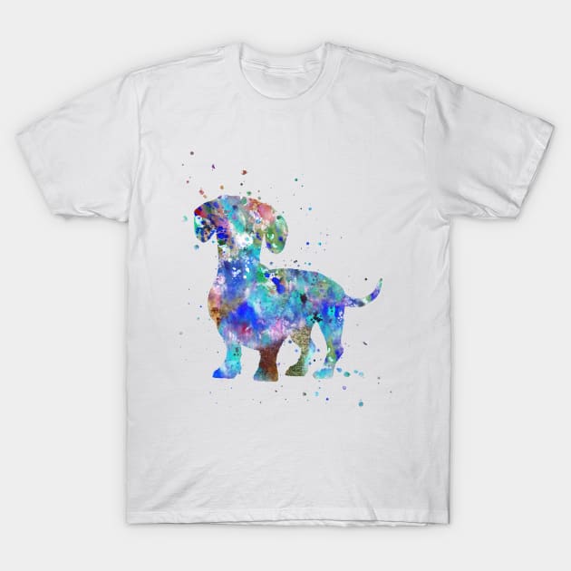 Dachshund T-Shirt by RosaliArt